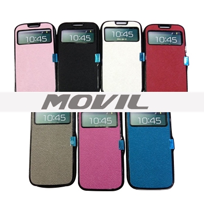 SCB-223 Fundas con ventana de vista para Samsung S4 I9500 SCB-223-5